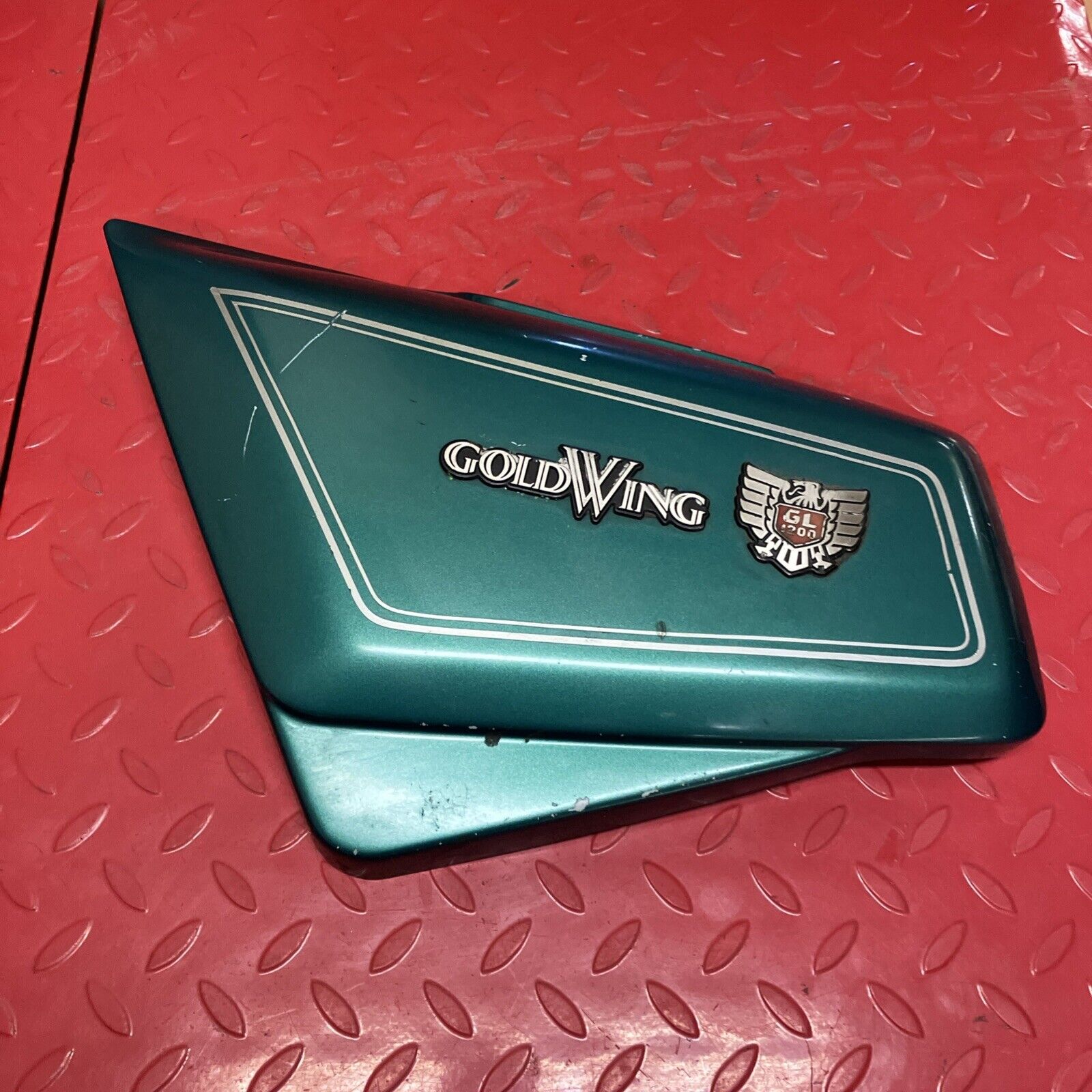 Honda GL1200 1984 1985 1986 1987 Left right side cover panel set green