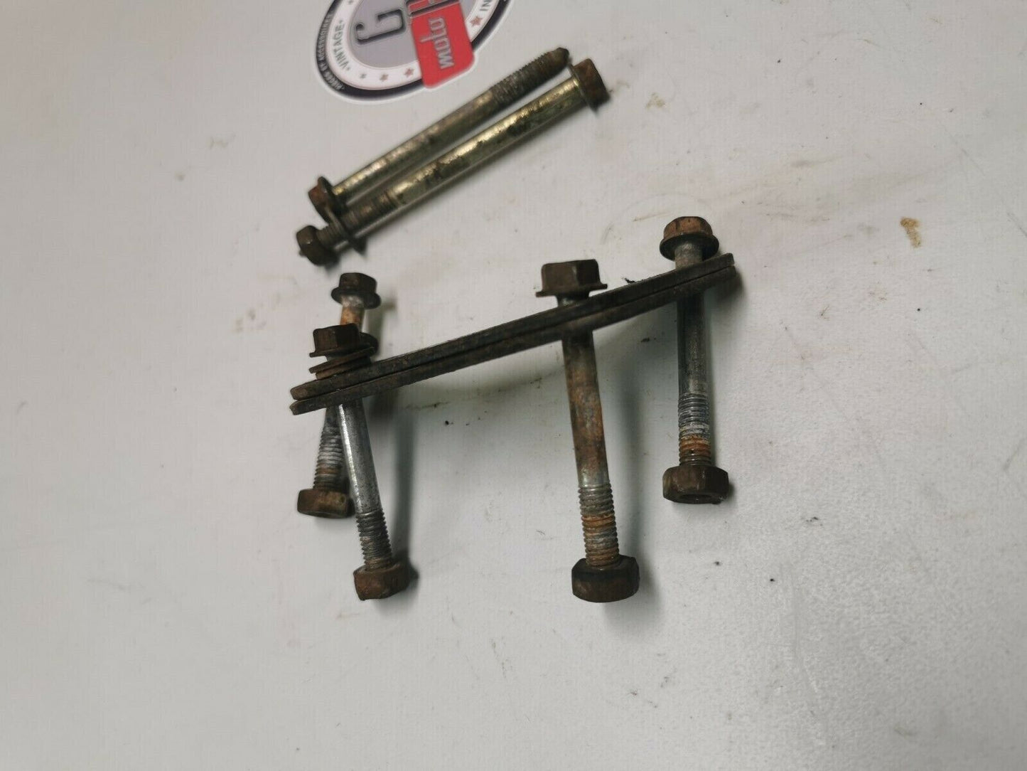 Honda XL100S 1981 engine motor mount munting bolt plate bracket hardware
