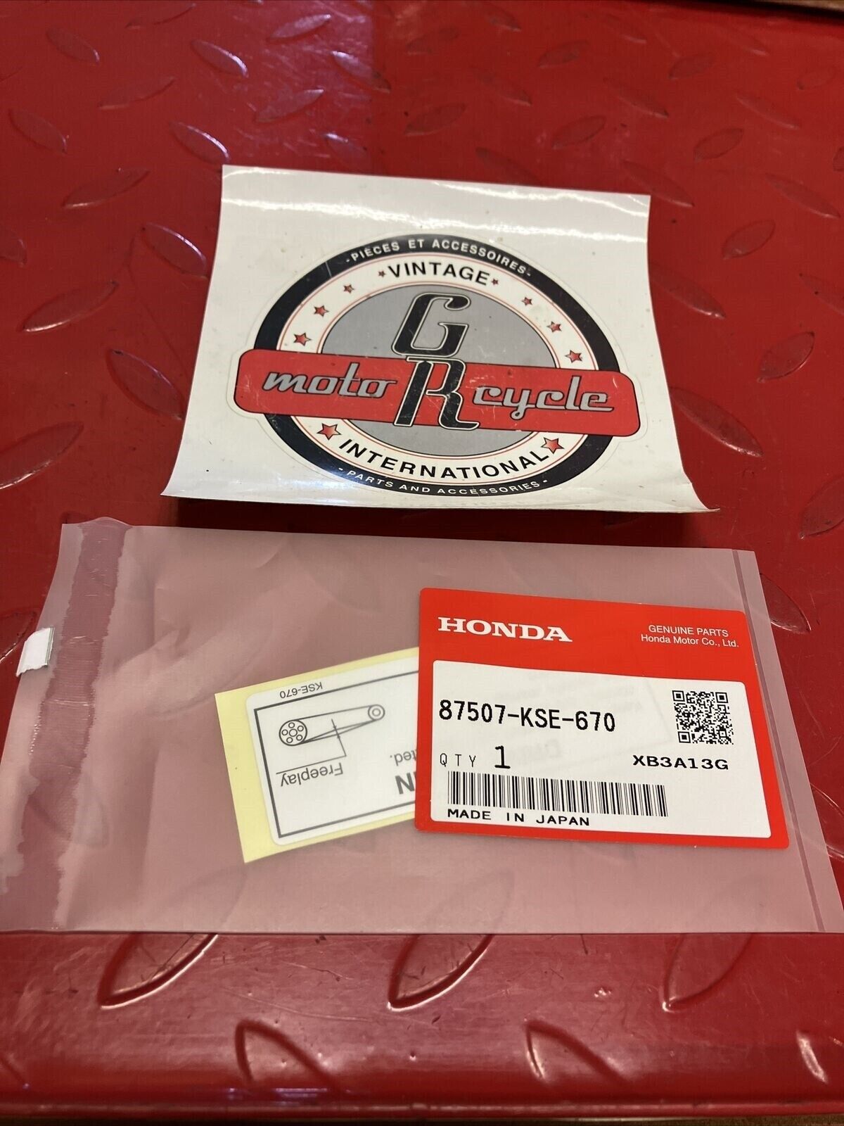 NEW HONDA WARNING LABEL 87507-KSE-670 H100