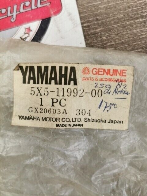NOS YAMAHA YZ250 COMPETITION 1982 HOUSING 2 5X5-11992-00-00 Y189