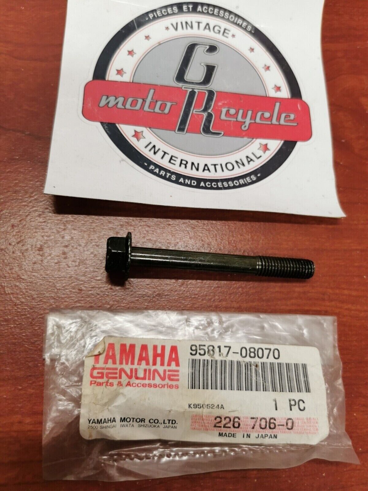NOS Yamaha FZR600 YXZ10 RS90 PZ480 FX10 RST90 FLANGE BOLT 95817-08070-00 Y100