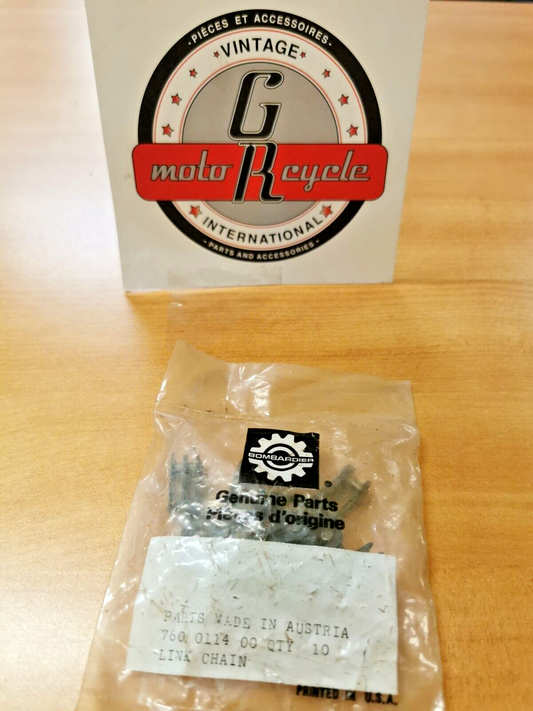 NOS BOMBARDIER PUCH MAXI  DRIVE CHAIN LOCKING LINK  760-011-400  P1