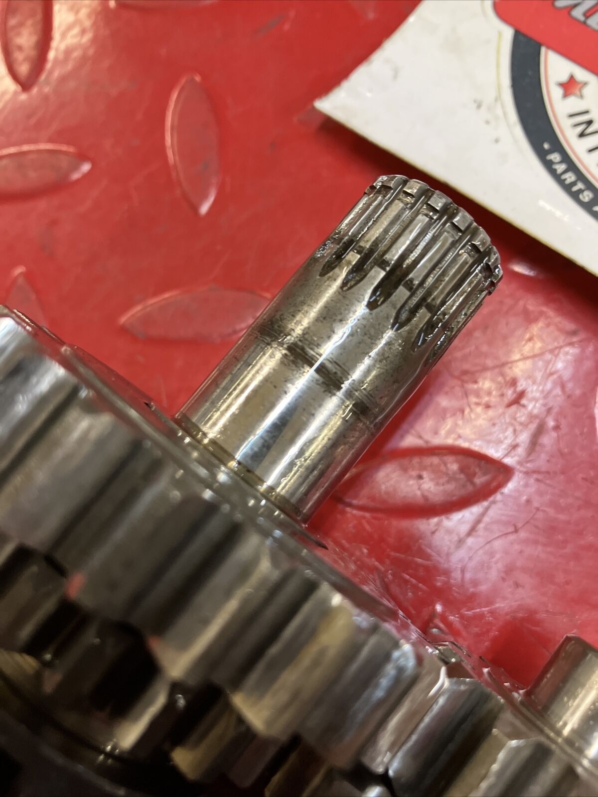 Suzuki RM125 1987 transmission mainshat countershaft gear