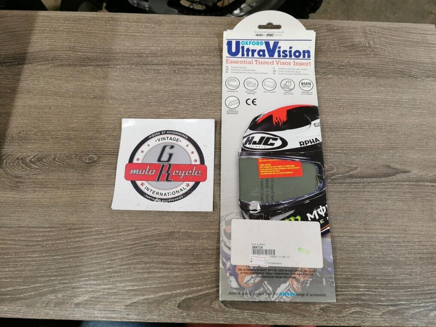 NOS OXFORD ULTRA VISION TINTED Shield Lens Insert UNIVERSAL FIT OF301 J48