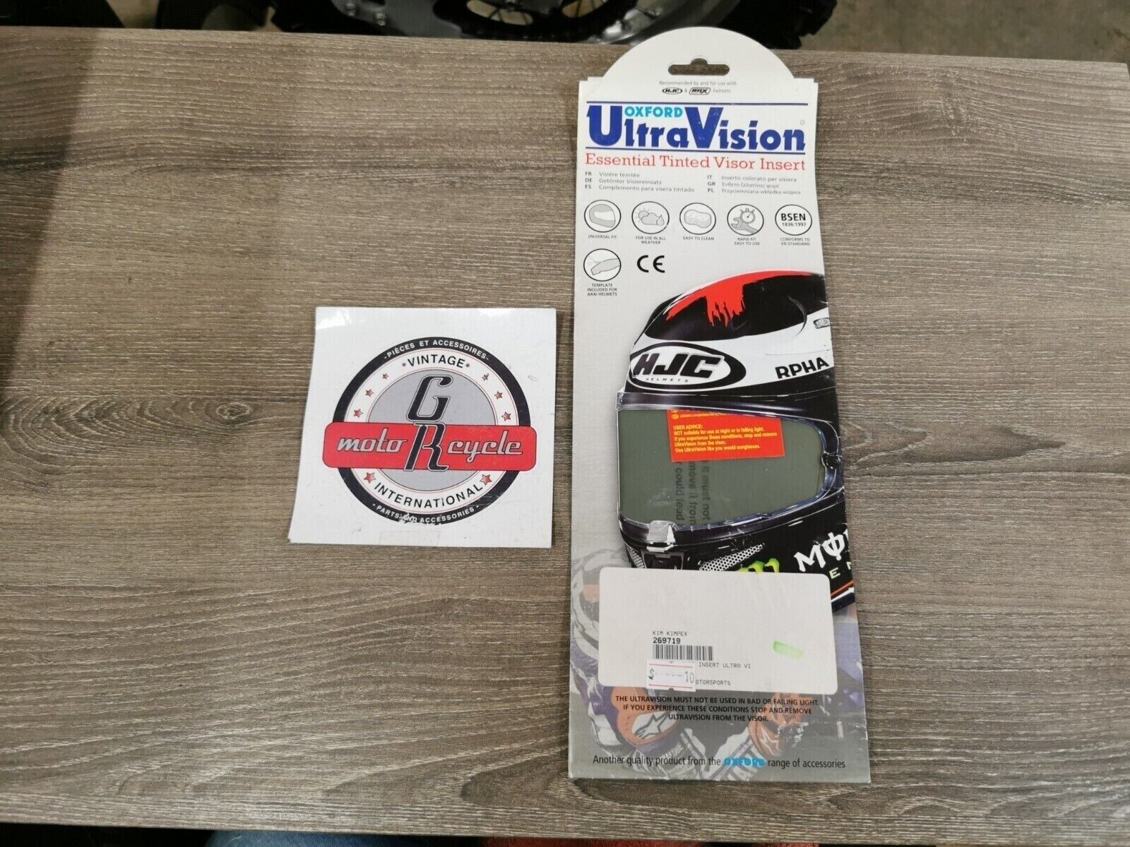 NOS OXFORD ULTRA VISION TINTED Shield Lens Insert UNIVERSAL FIT OF301 J48