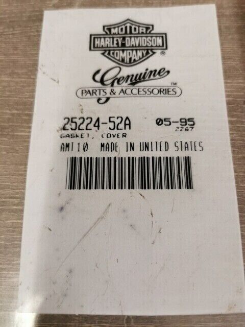 NOS HARLEY DAVIDSON K XL XLCH XLH 1952 - 1981 CAM GASKET COVER 25224-52-A A5