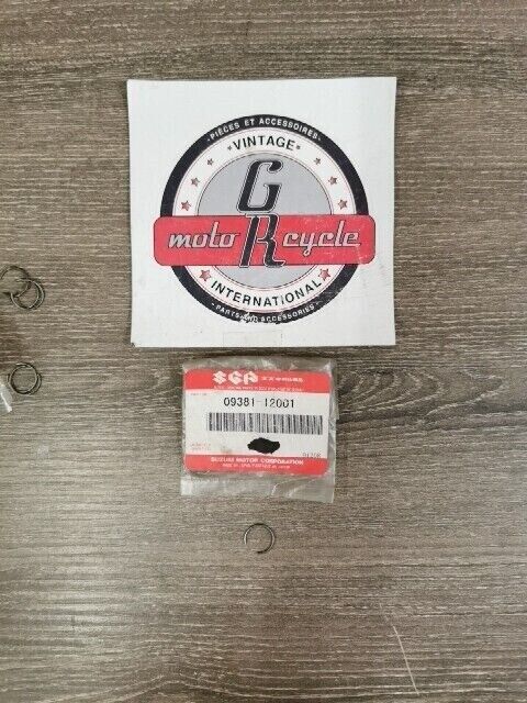 NOS SUZUKI AH100 ALT50 AY50W CP80CH DS80 FA50 FR80 RING SNAP 09381-12001 S58