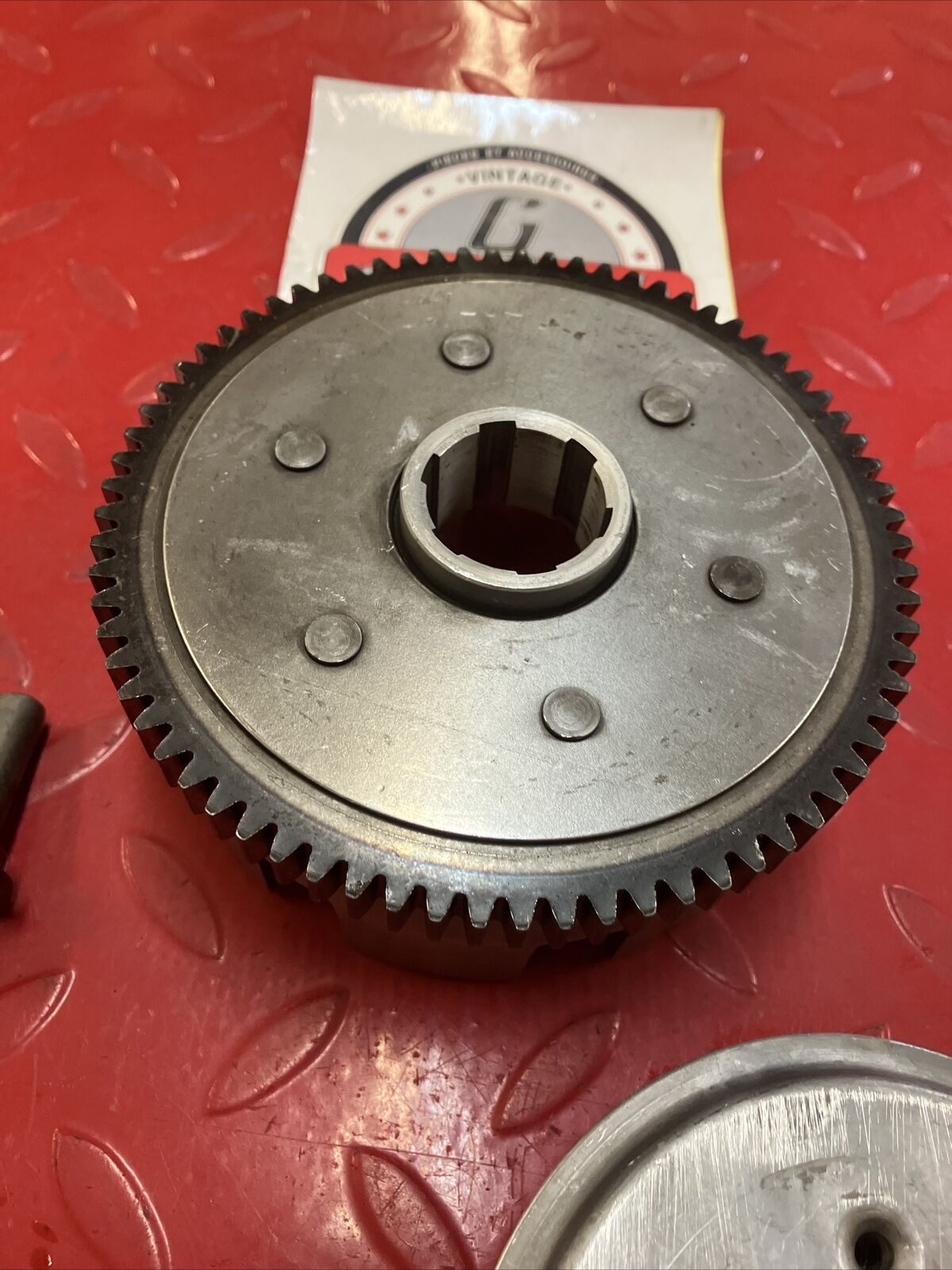 Honda XL100 1977 complete clutch outer center hub basket plate 22100-324-000 2