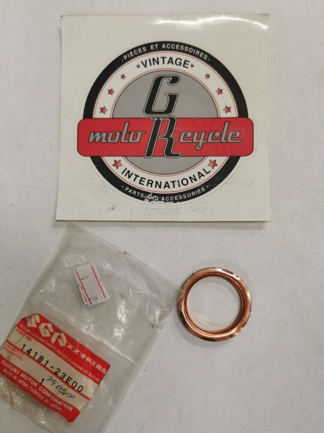 NOS SUZUKI LT80 LT80S 1986 - 2006 EXHAUST GASKET 14181-23E00 S24