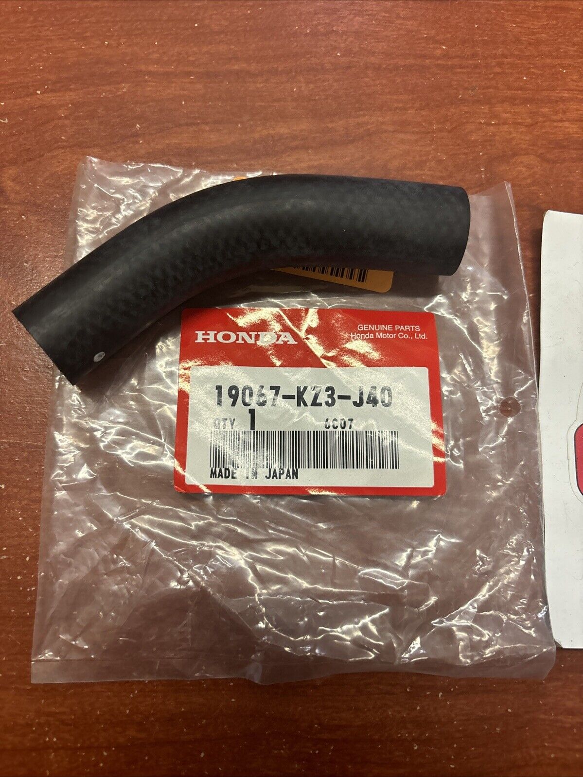 NOS Honda 2002 - 2007 CR250R WATER HOSE (D) 19067-KZ3-J40 H143
