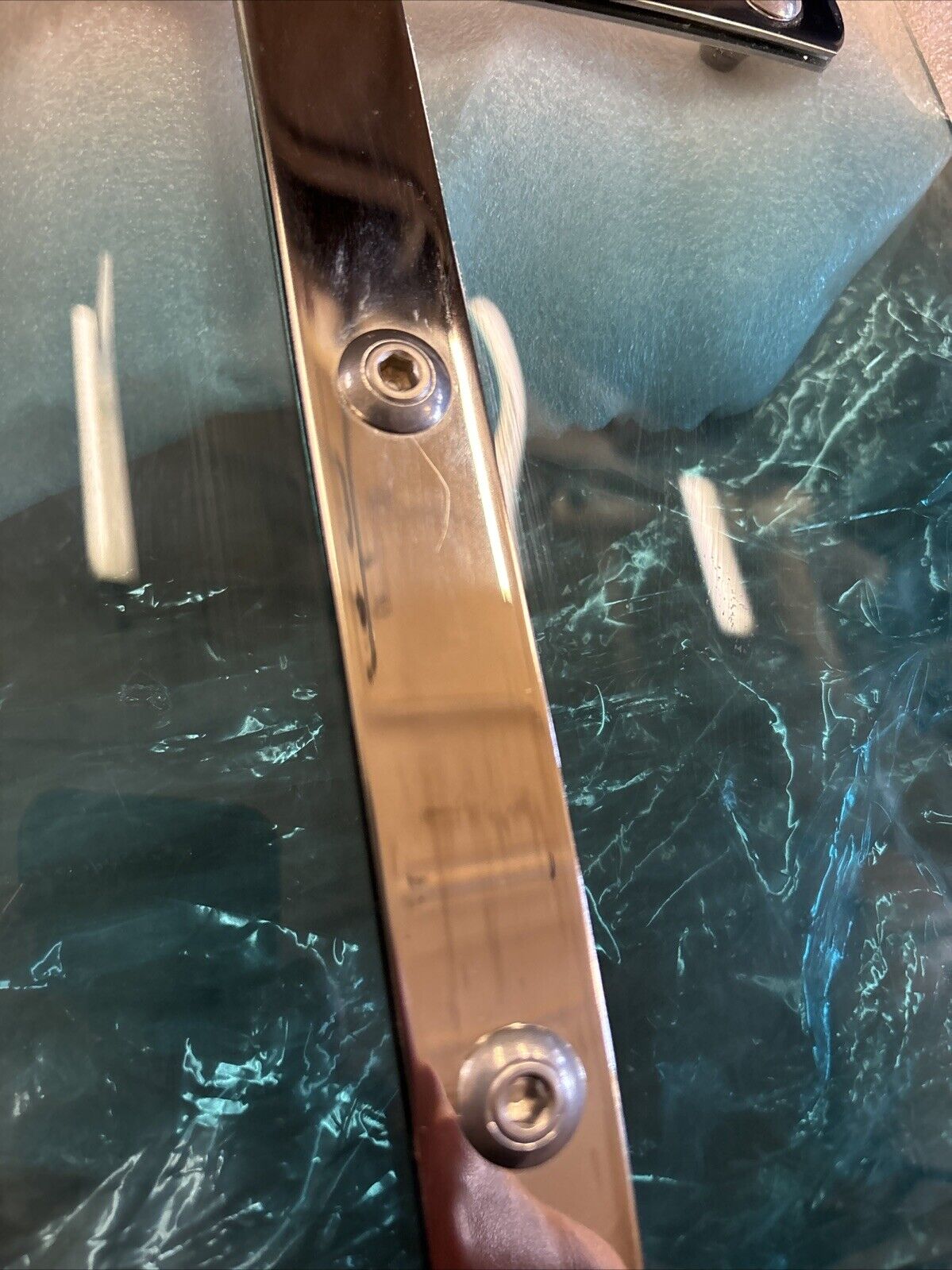 NOS MEMPHIS SHADES MEMPHIS FATS BOBBED 13" GRADIENT TEAL WINDSHIELD MEM3113