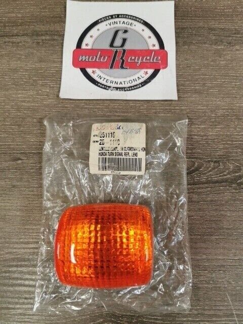 NOS HONDA TURN SIGNAL LENS 25-1110 J61