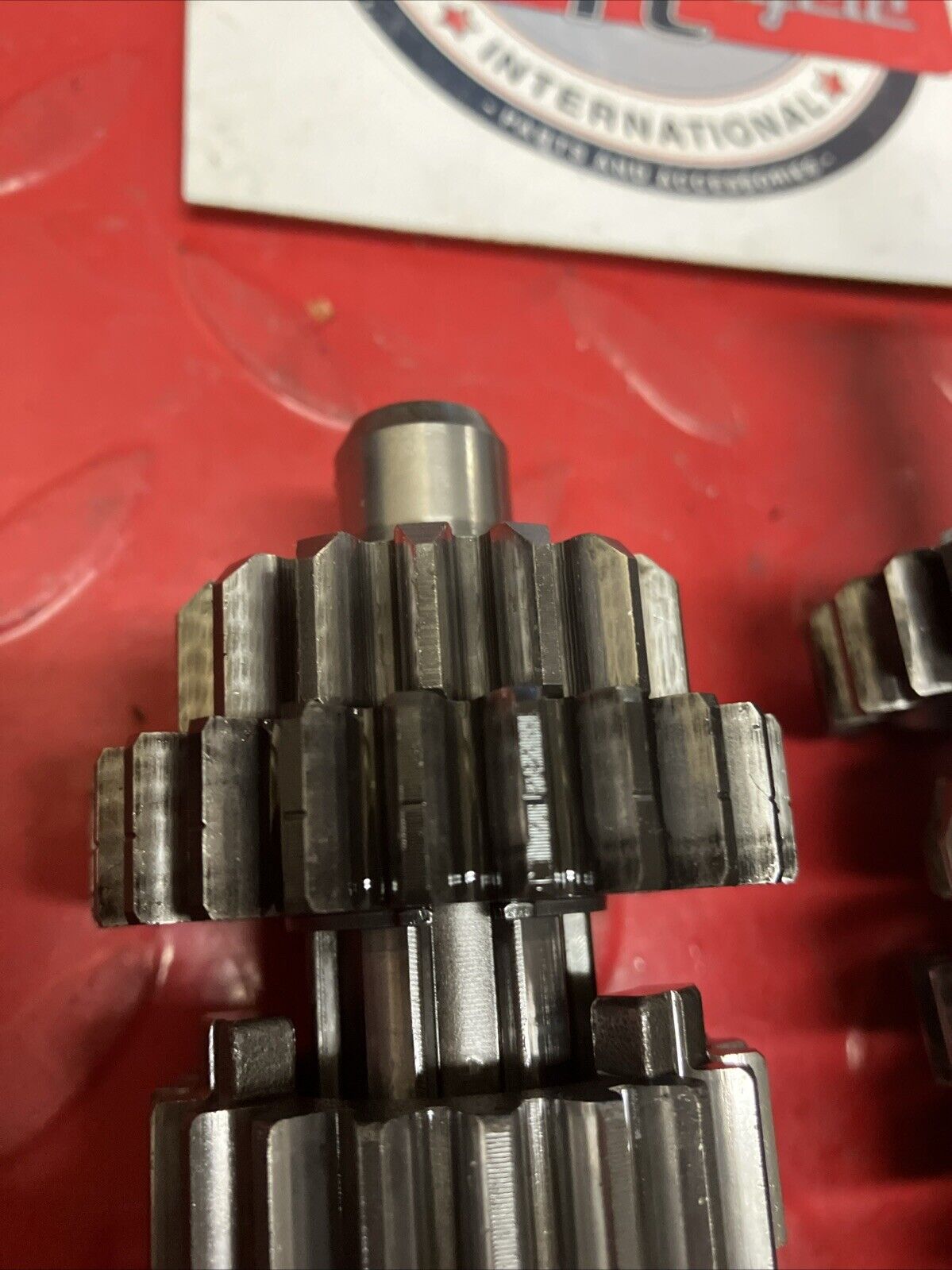 Kawasaki KX125 1987 Transmission mainshaft countershaft shaft gear 1985 1986