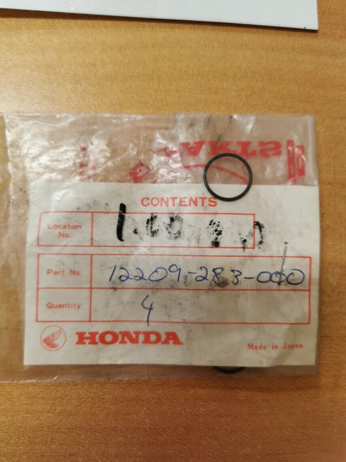 NOS Honda CB450 CB500 CL450 O-RING (12X1) 12209-283-000 H26