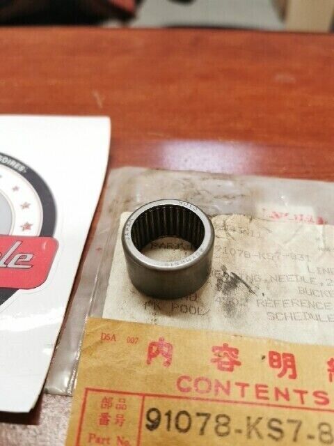 NOS Honda 1988 CR250R NEEDLE BEARING 91078-KS7-831 SUB. 91078-KS7-833 H71