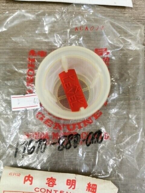 NOS HONDA G400 G200 G150 FILTER FUEL 17670-880-000  H72