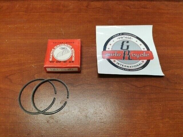 NOS Honda 1976 1977 1978 CR125M PISTON RING SET (1.00) 13051-400-003 H75