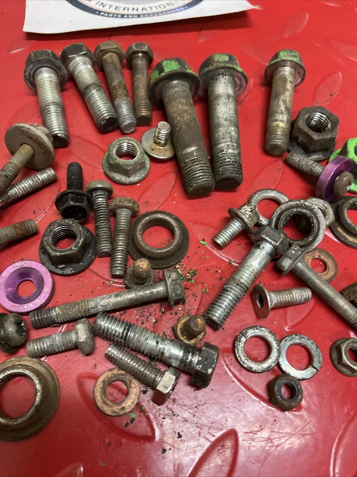 Kawasaki KDX80 1987 Frame plastic hardware bolt nut lot