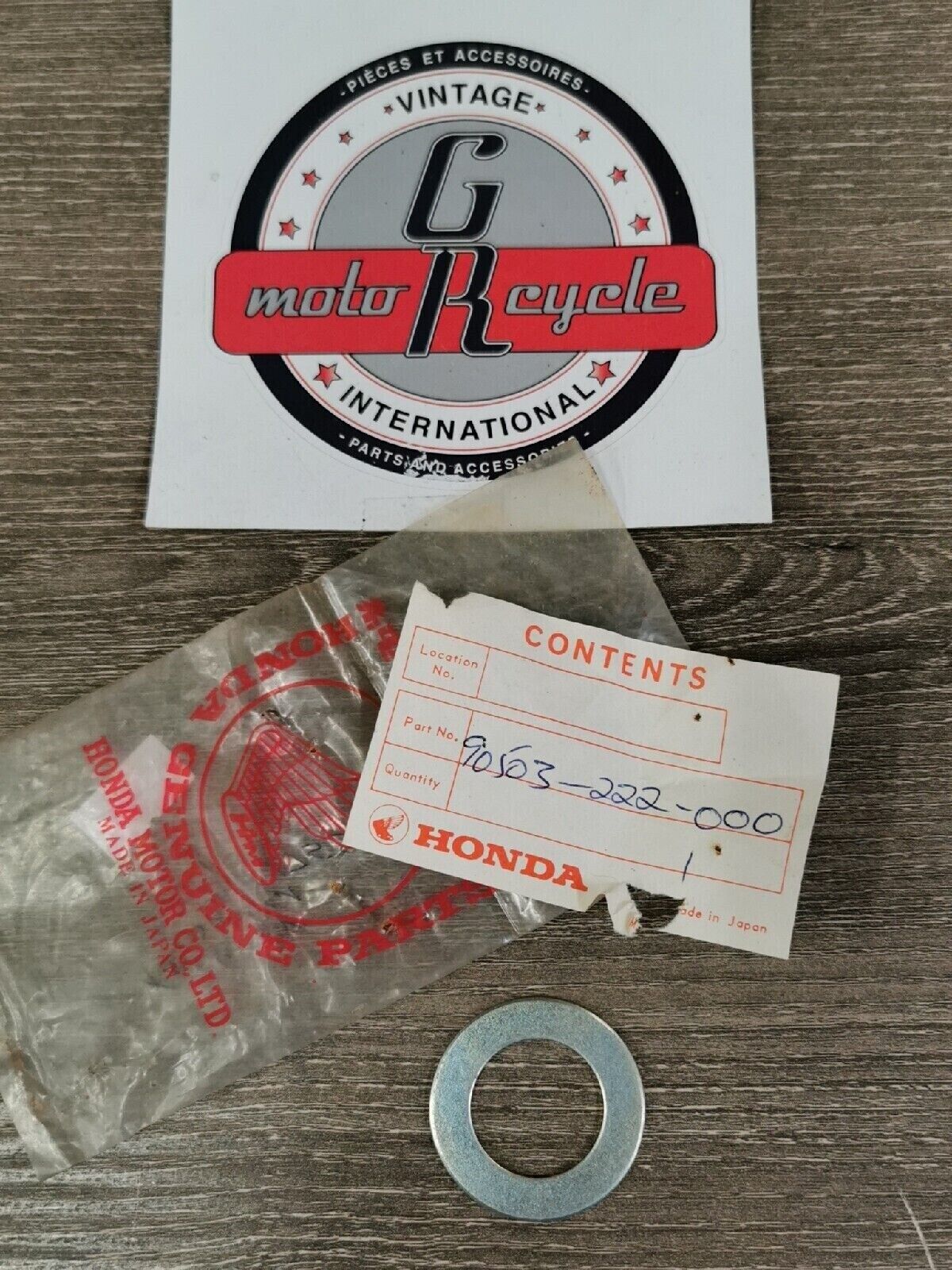 NOS HONDA CB160 CB175 XL250 XL350 CB200 WASHER  STEERING STEM 90503-222-000 H45