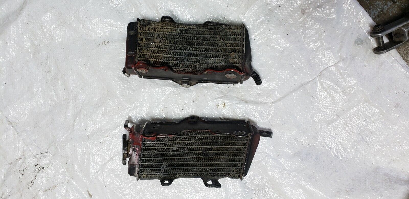 Honda CR250R 1986 1987 radiator left right CR 250R 19010-KS7-000