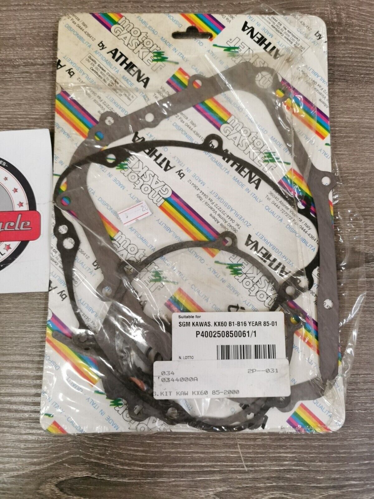 NOS ATHENA KAWASAKI KX 1985 - 2001 INCOMPLETE Engine Gasket  P400250850061/1 J28