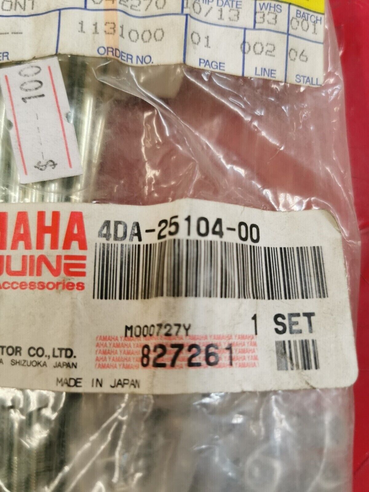 NOS Yamaha YZ125 YZ250 YZ400 SPOKE SET FRONT INCOMPLETE 4DA-25104-00-00 Y22