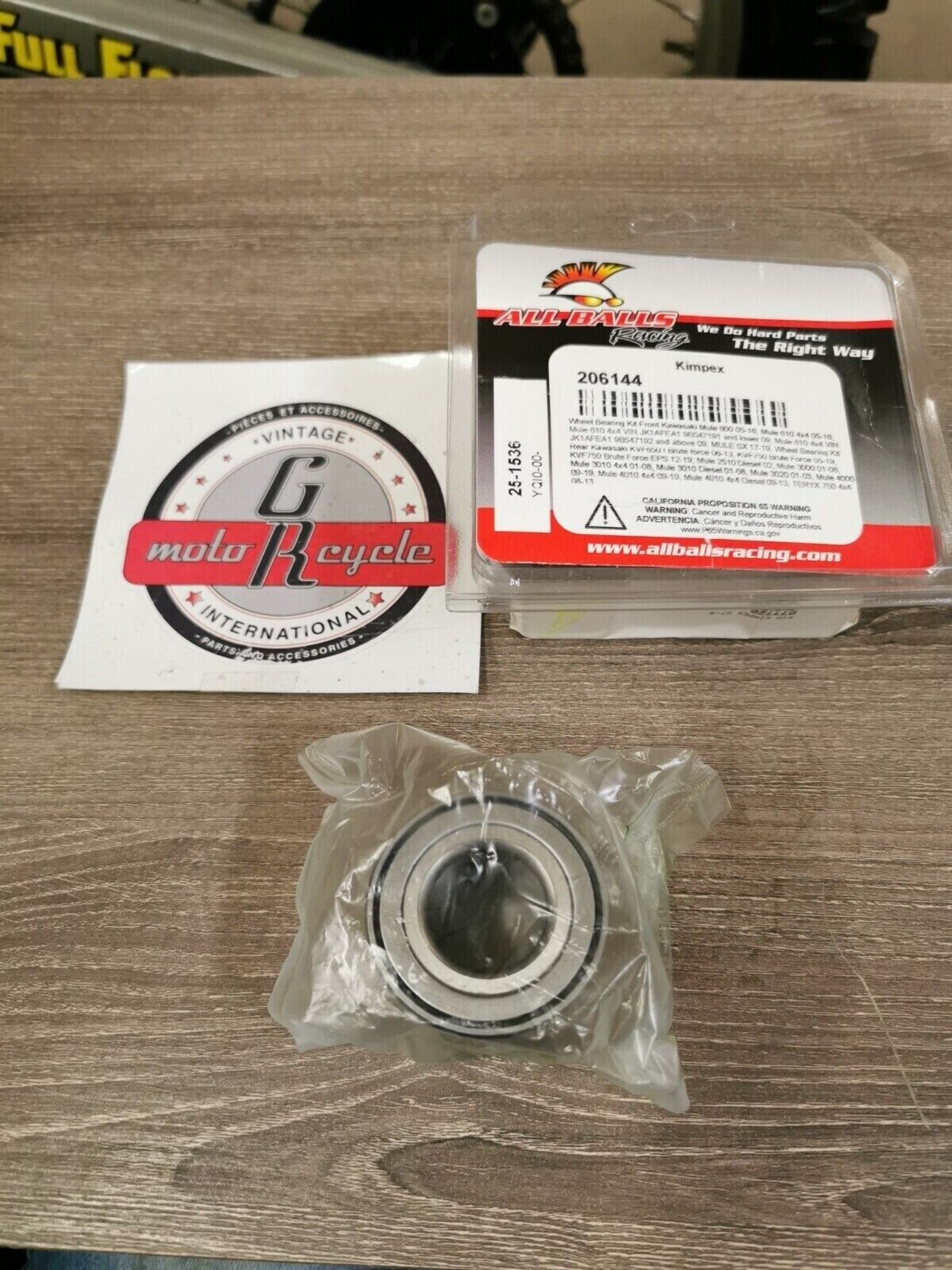 NOS ALL BALLS Kawasaki 650 750 WHEEL BEARING AND SEAL KIT 25-1536 J50