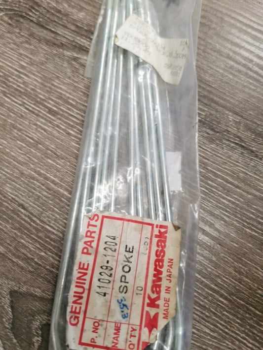 NEW NOS KAWASAKI KX125 KX250 KX450F KX500 1989 - 2001 SPOKE Qty10 41029-1204 K28