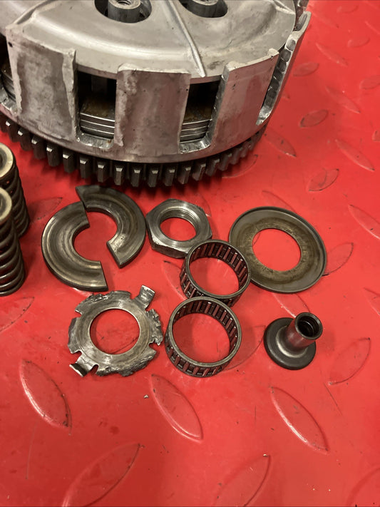 Honda CR250R 1984 Complete clutch assembly basket hub pressure plate