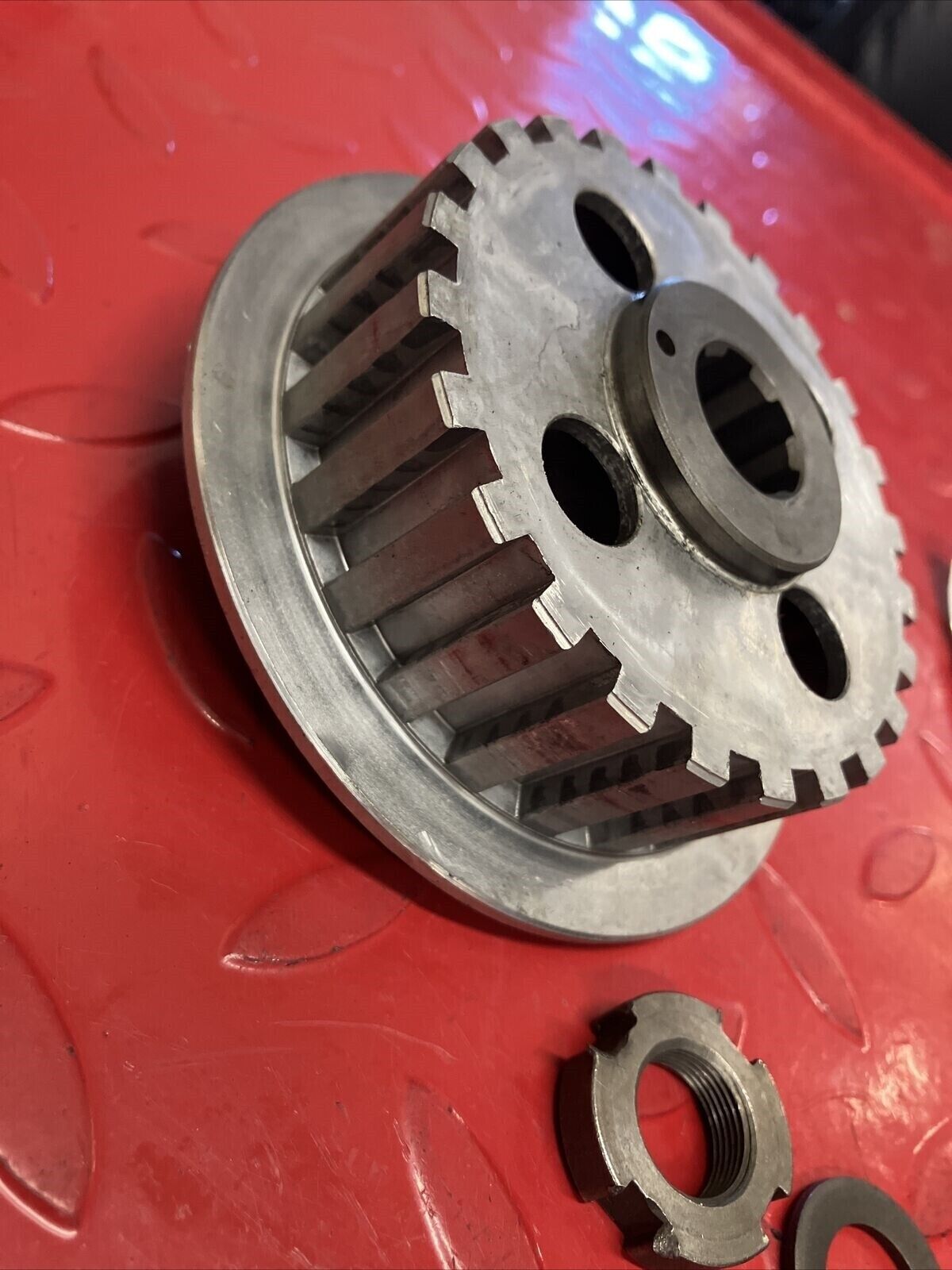 Honda XL200R 1984 clutch basket hub pressure plate 1983 2