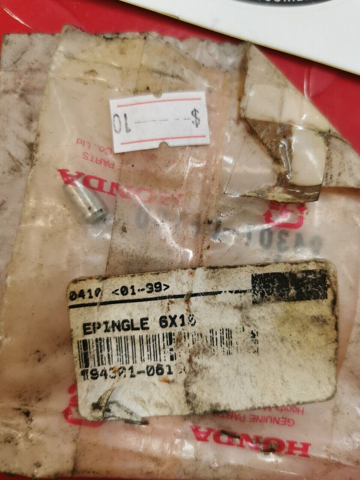 NOS Honda GL1800 NRX1800 GENUINE (6x10) DOWEL PIN 94301-06100 H10