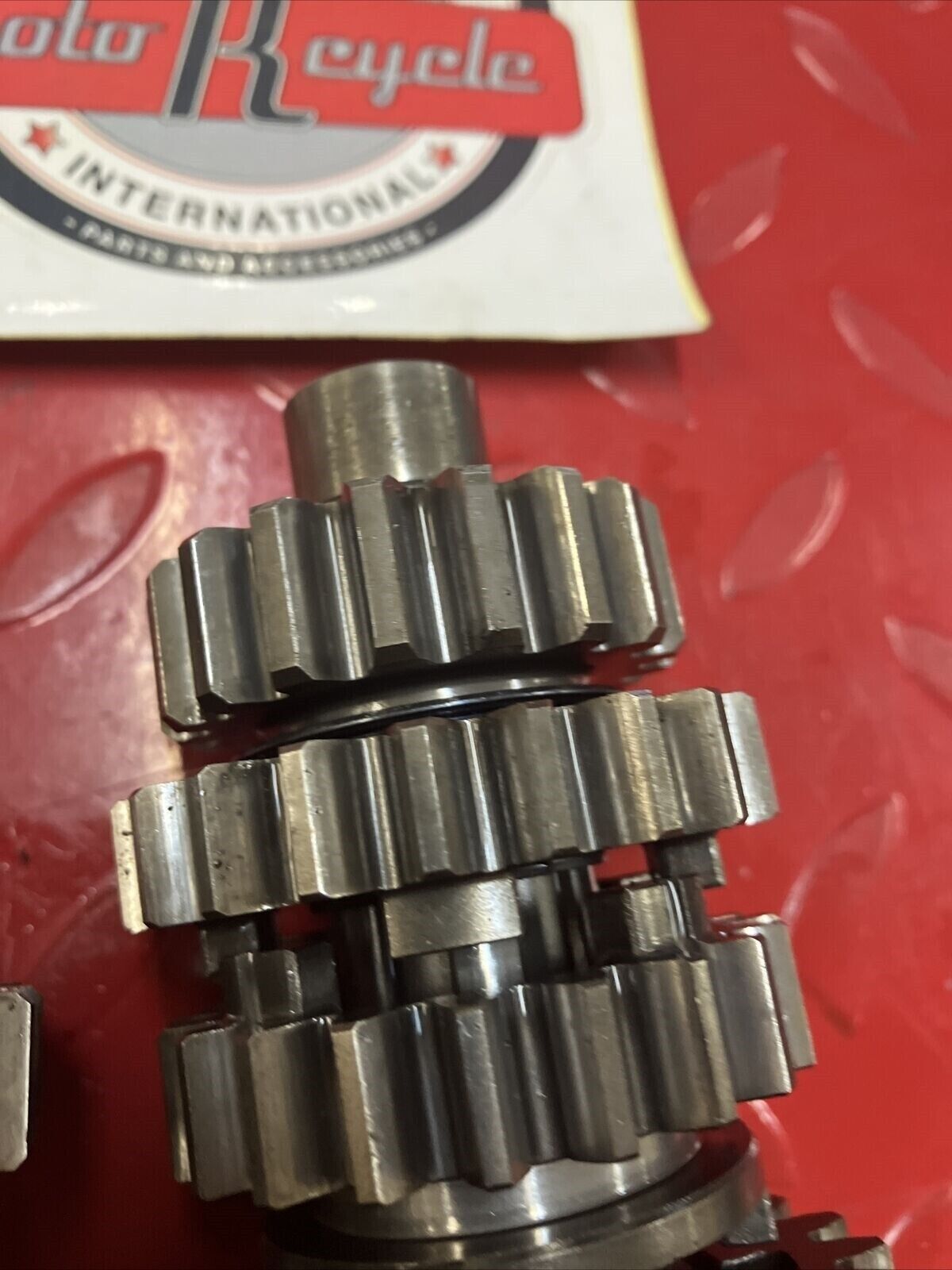 Honda CR250R 1986 transmission mainshaft countershaft main counter shaft gear 3