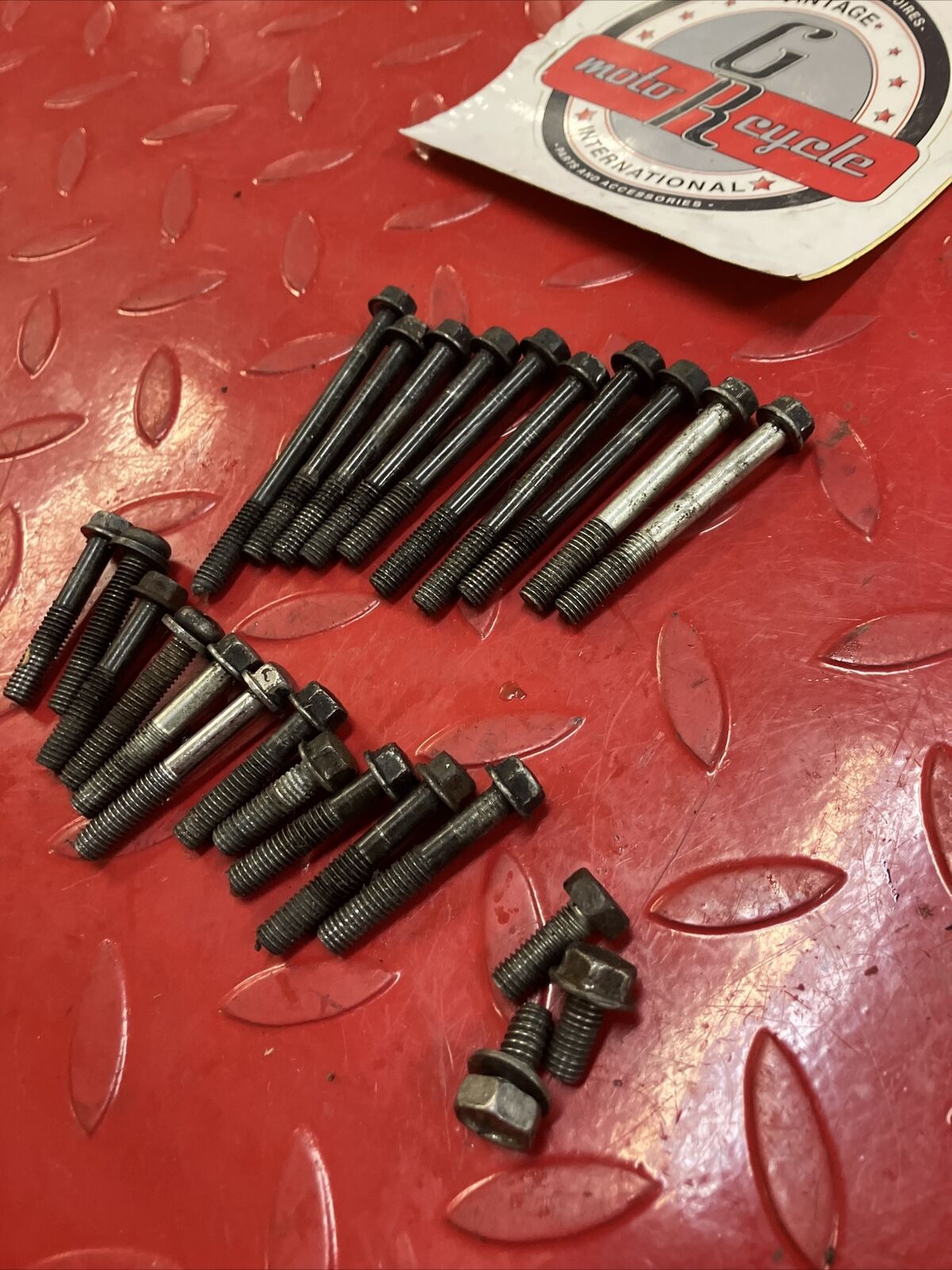 Honda CR80R 1990 engine motor crankcase cover bolt hardware 2