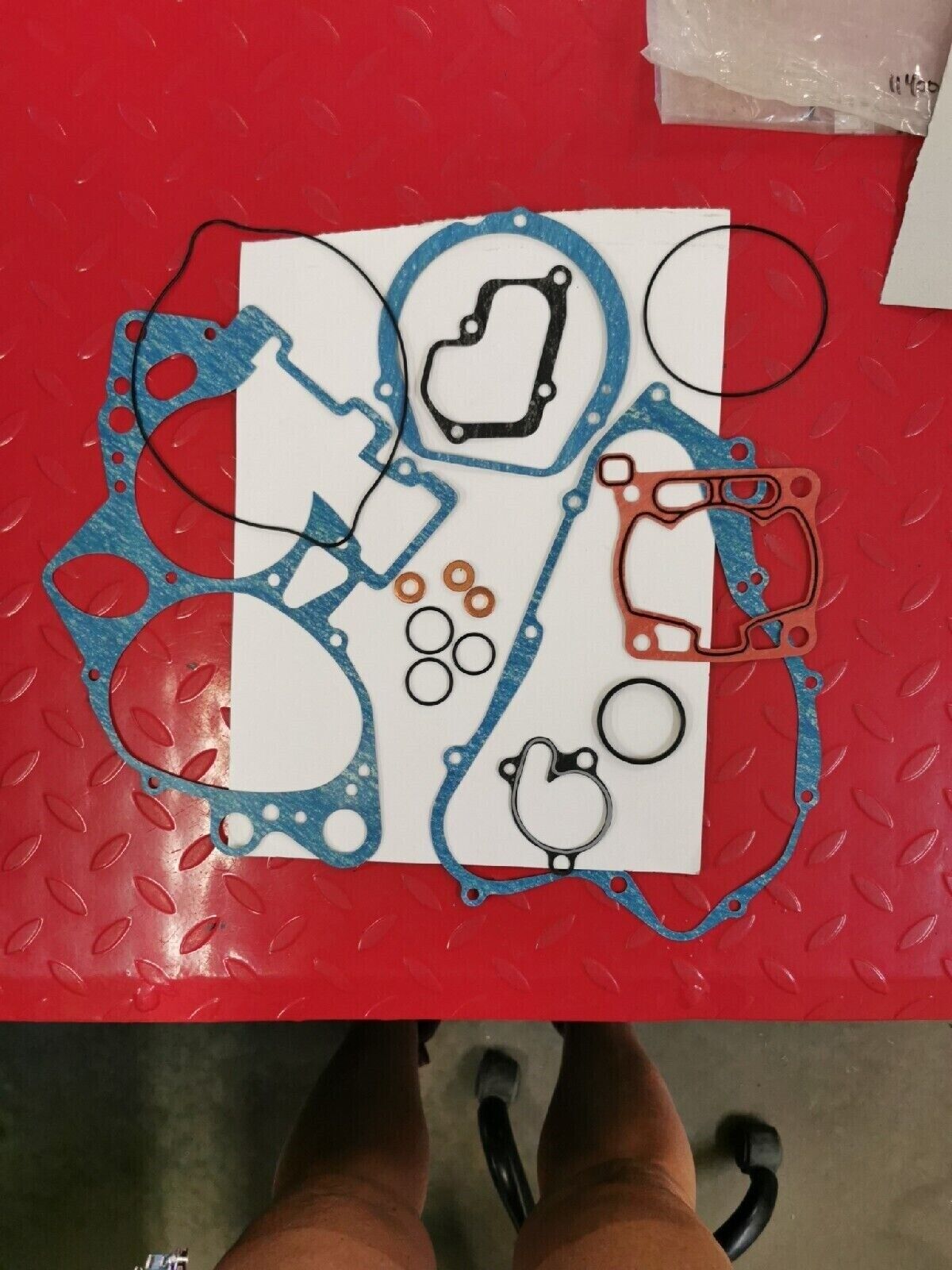 NOS SUZUKI RM125 1992 - 2000 INCOMPLETE GASKET SET Superseded by 11400-43867 S14