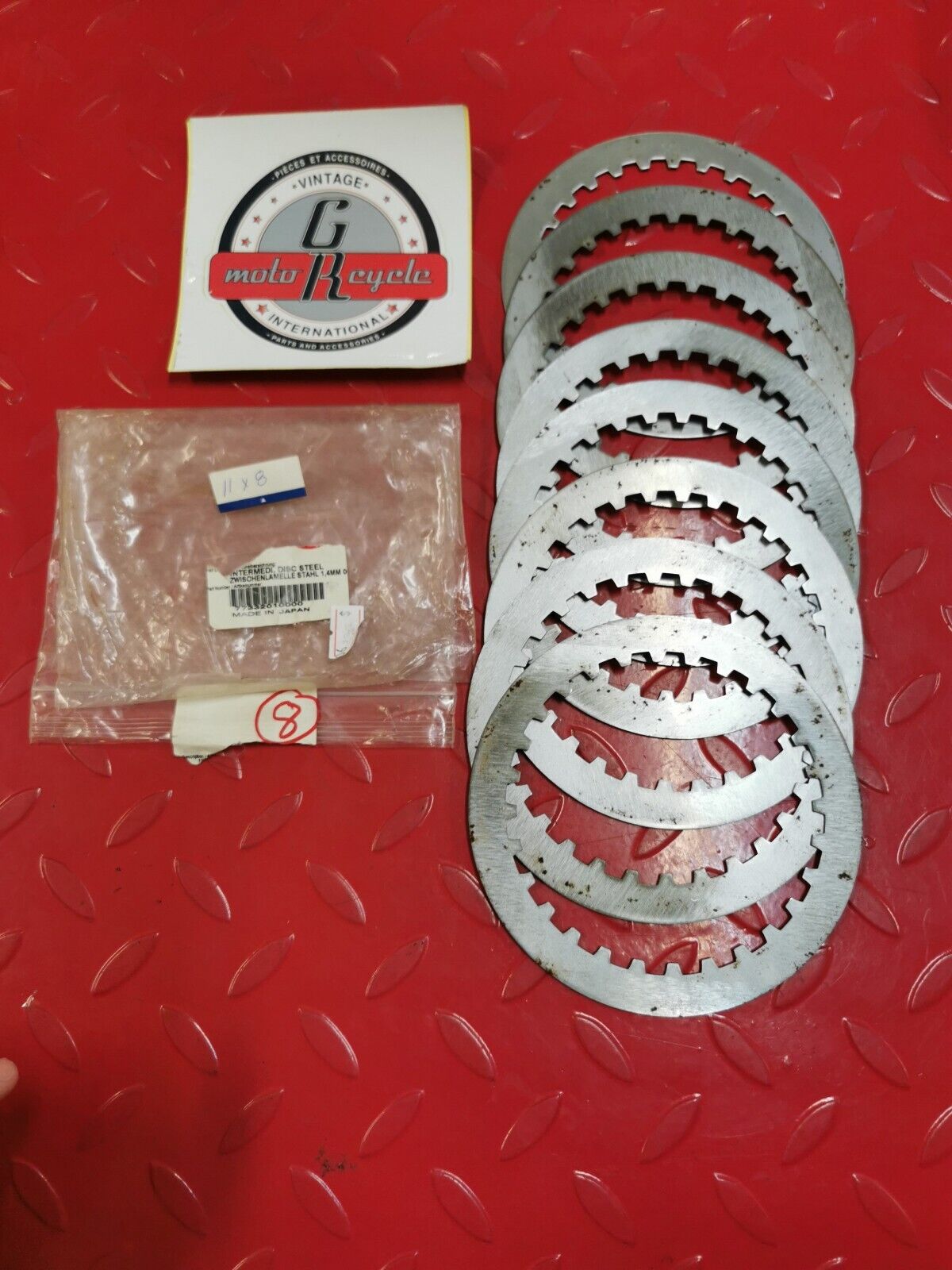 NOS KTM 450SX 450XC 450SXS 505SX  INTERMEDIATE DISC STEEL QTY 8 77332010000 KT2