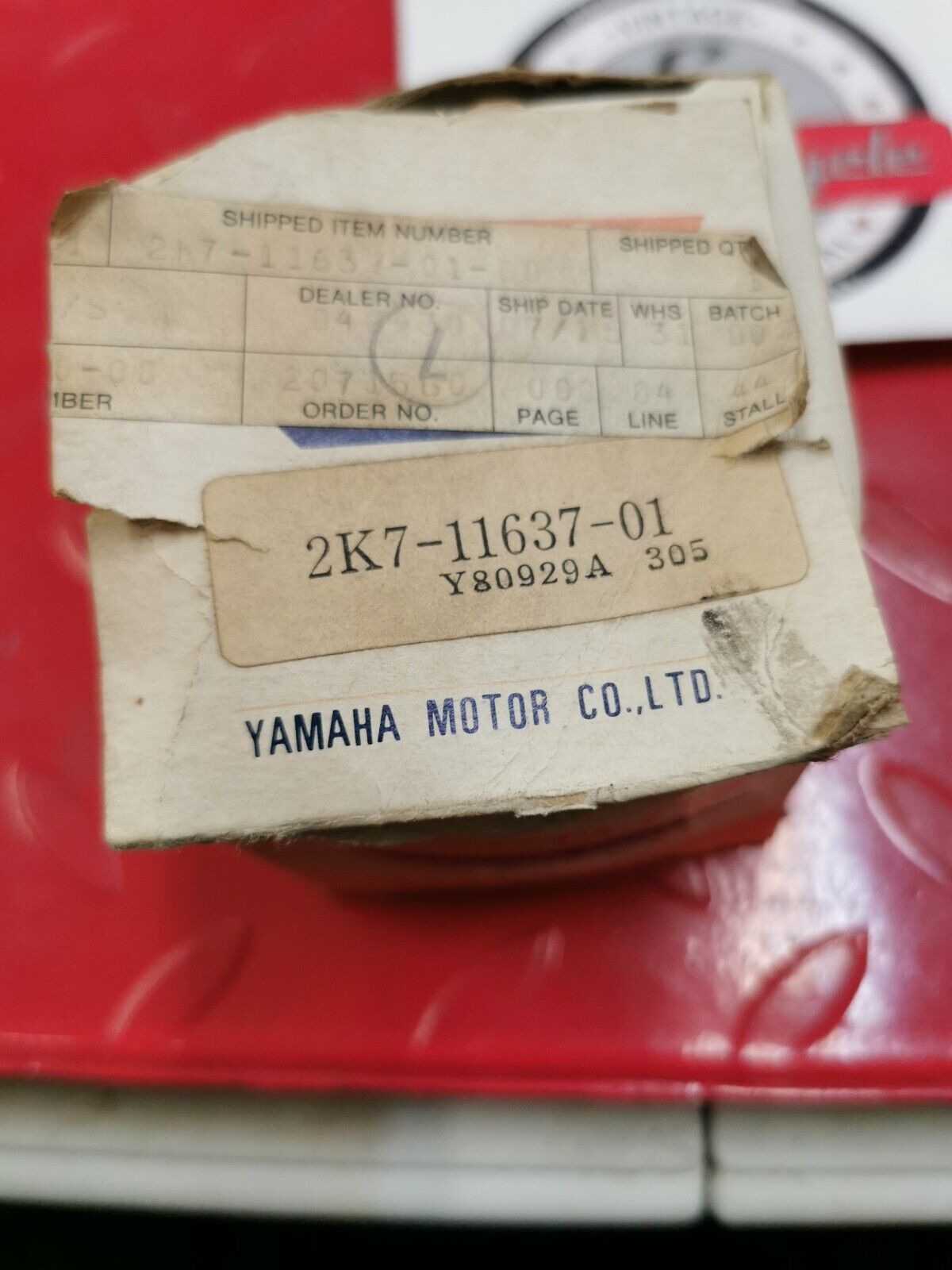 NOS Yamaha YZ250 PISTON (STD) 3RD O/S 2K7-11637-01-00 Y26