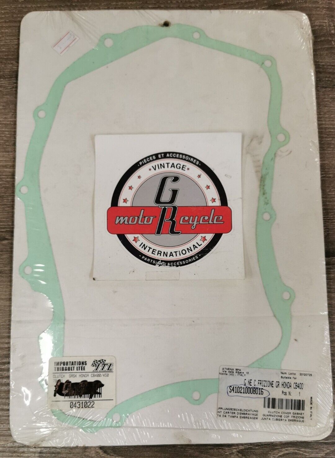 NOS ATHENA HONDA CB400 Gasket Cover Clutch S410210008016 J45