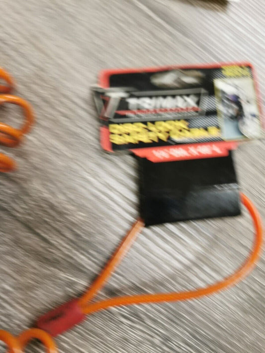 NOS TRIMAX Disc Lock Dual Loop Safety Cable 1/8 x 48  L TSC612 J34