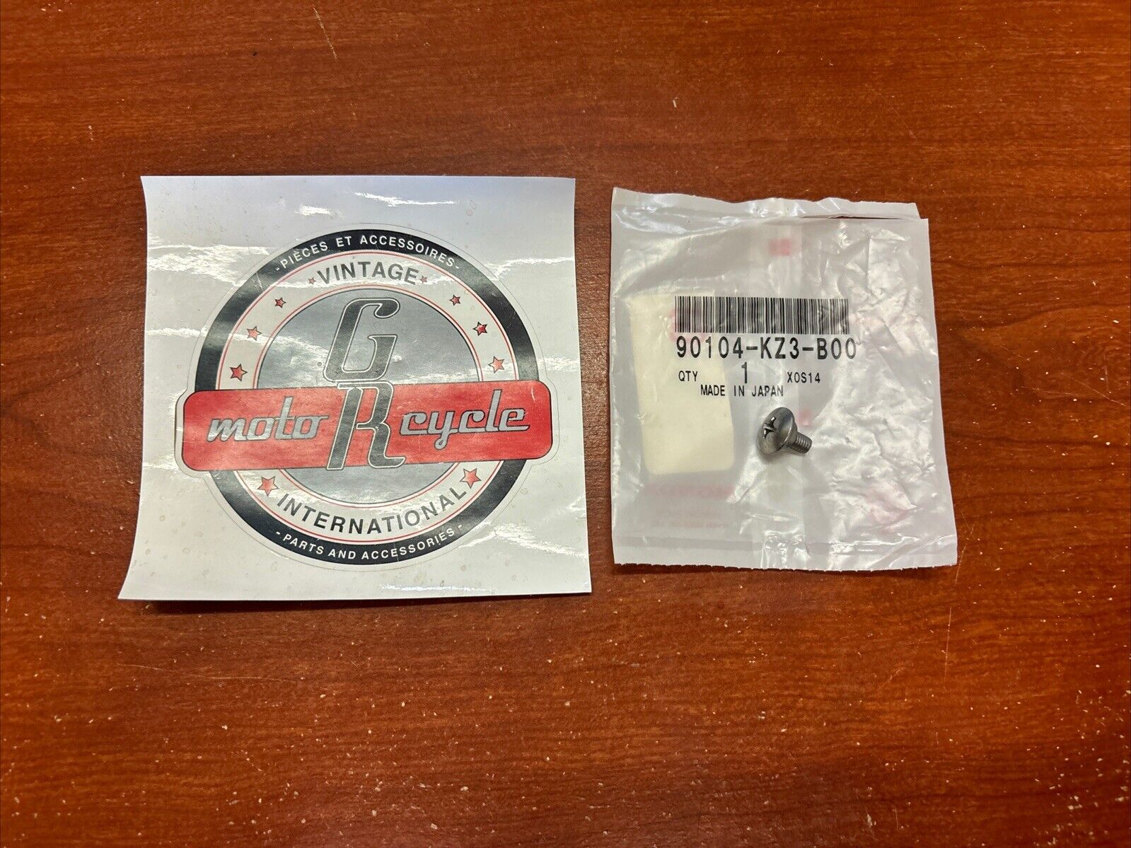 NOS Honda CR125R CR250R CRF50F FES125 SPECIAL SCREW 5MM 90104-KZ3-B00 H135