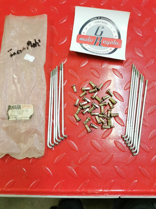 NOS Yamaha TX500 XS1 XS500 TX650 SPOKE SET REAR INCOMPLETE 256-25304-00-00 Y25