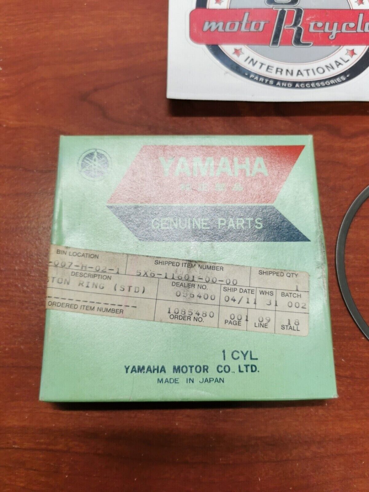 NOS Yamaha YZ490 IT490 WR500 PISTON RING SET STD 5X6-11601-00-00 Y86