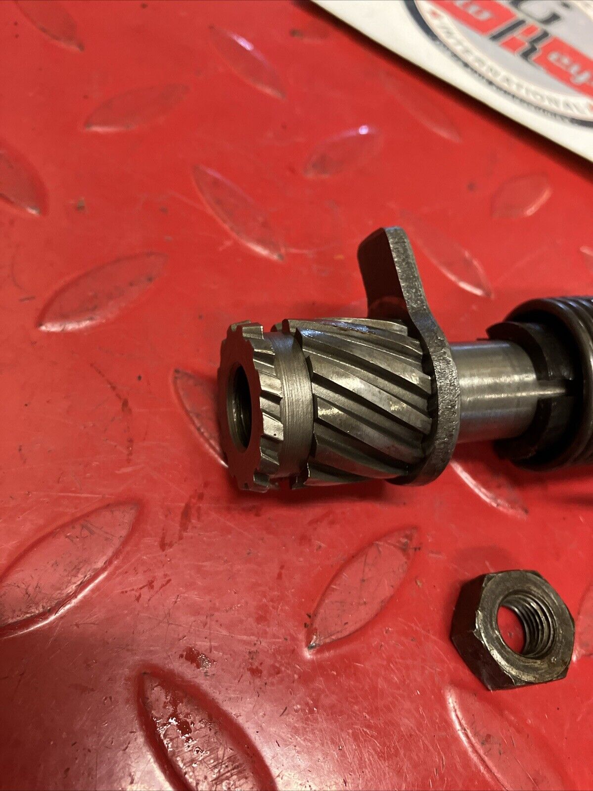 Yamaha YZ125 1983 Kickstarter Kick starter shaft spindle gear 1982 1984 1985