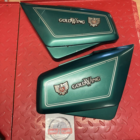 Honda GL1200 1984 1985 1986 1987 Left right side cover panel set green