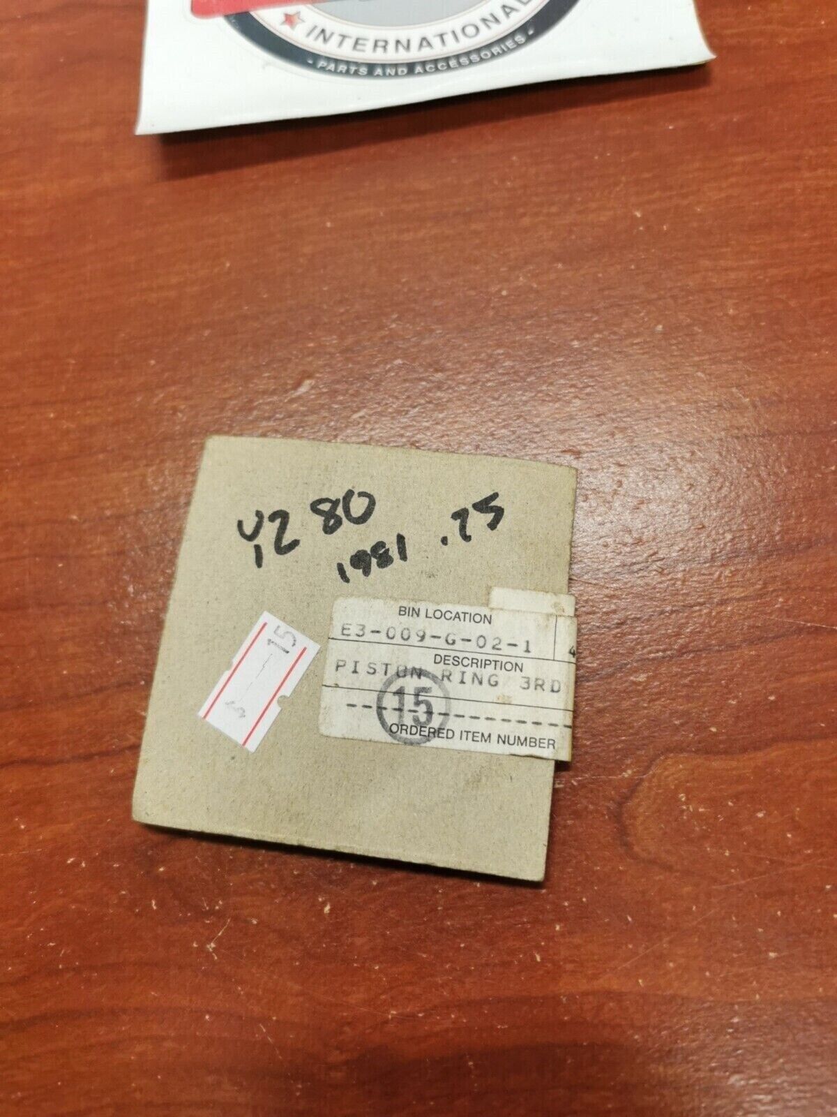 NOS Yamaha 1981 YZ80 PISTON RING SET 3RD O/S (0.75) 4V1-11601-31-00 Y98