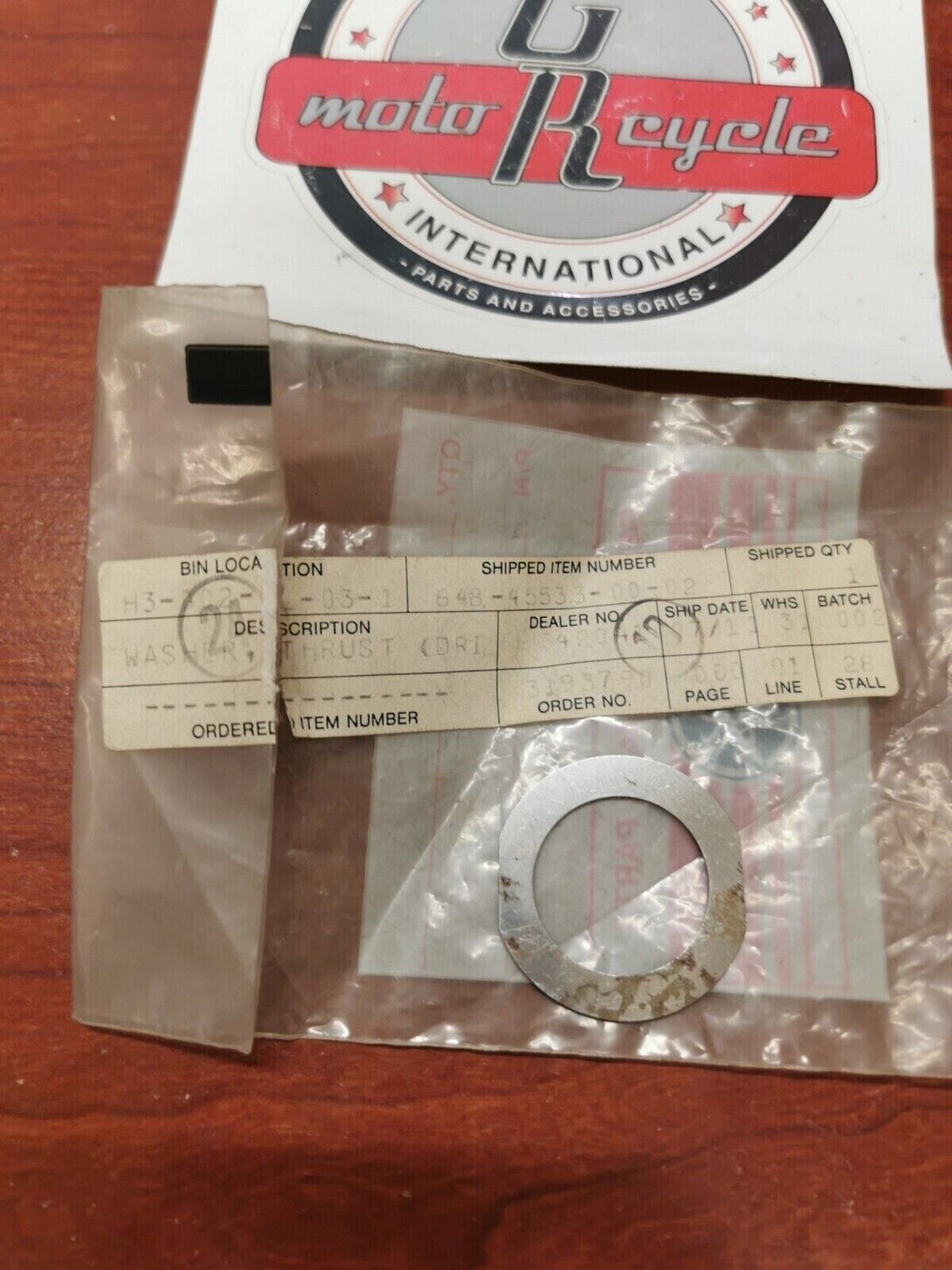 NOS YAMAHA YZ250 TZ350 TZ125 TZ250 MX400 SHIM (90201-22284) 648-45533-00-02 Y72