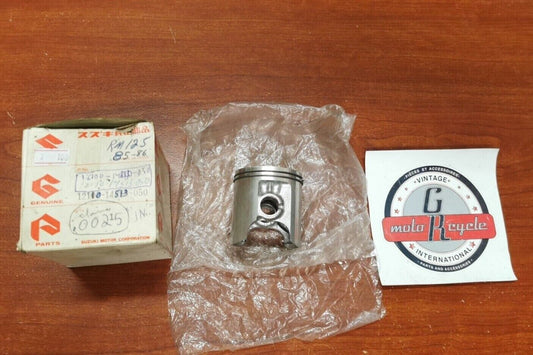 NOS SUZUKI 1985 1986 RM125 PISTON RING KIT 12103-14850-050 - 12110-14513-050 S30