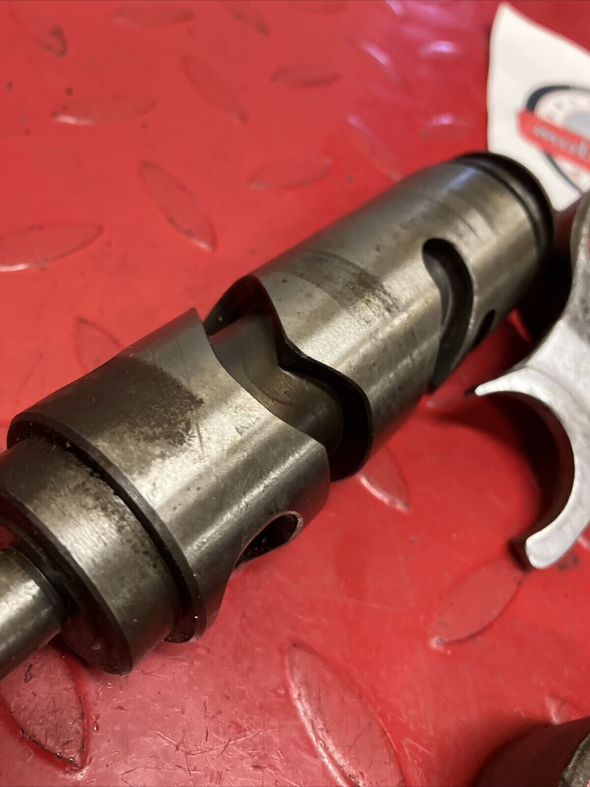 Suzuki TC125 1972 transmission shaft gear gearshift drum cam forks