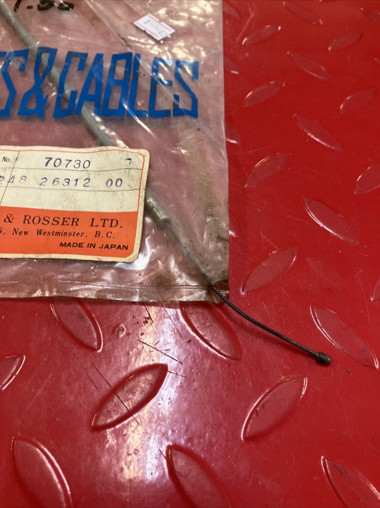NOS Yamaha AT1 AT2 AT3 CT1 CT2 CT3 LT HT CABLE THROTTLE 2 248-26312-00-00 Y35