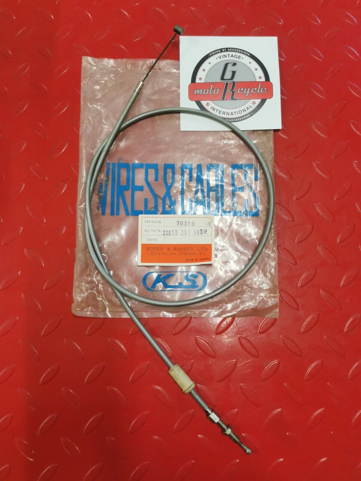 NOS Honda CD175 Clutch Cable 22870-237-680 H1