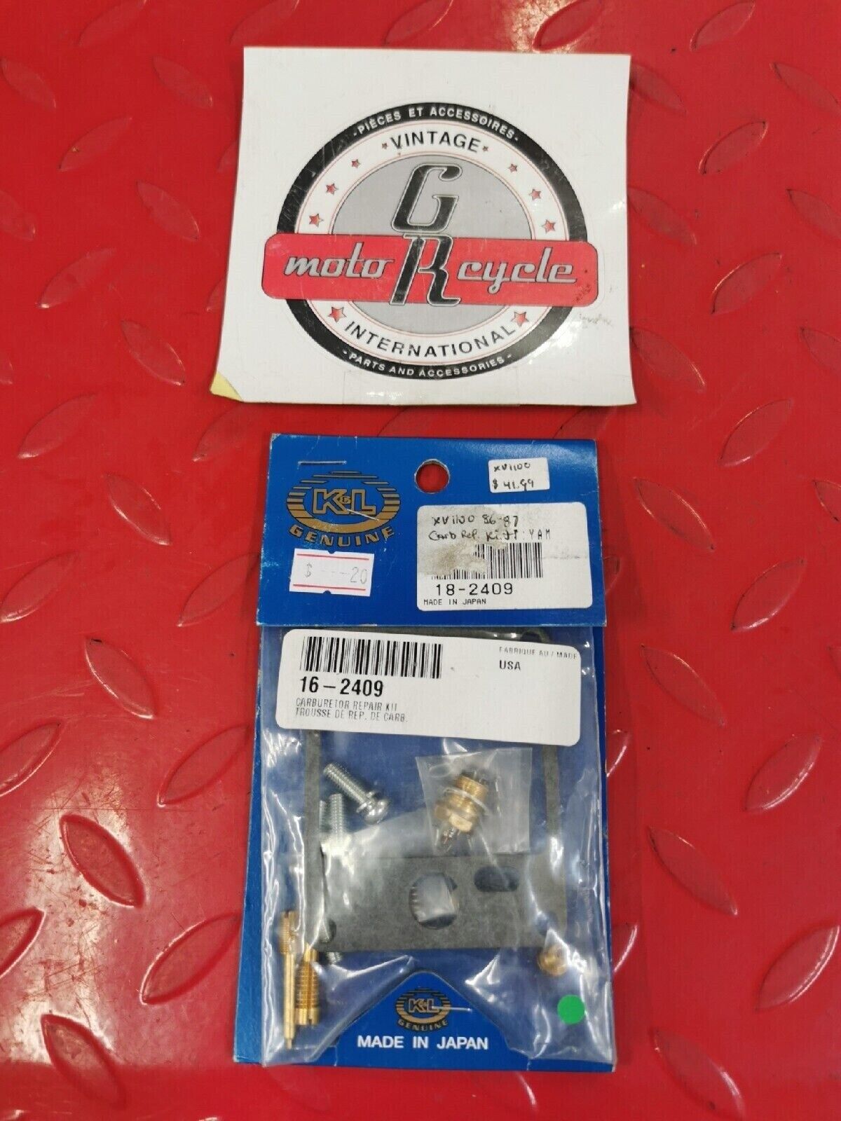 NOS K&L YAMAHA XV1100 1986 1987  Carburetor Carb Repair Rebuild Kits 18-2409 J13